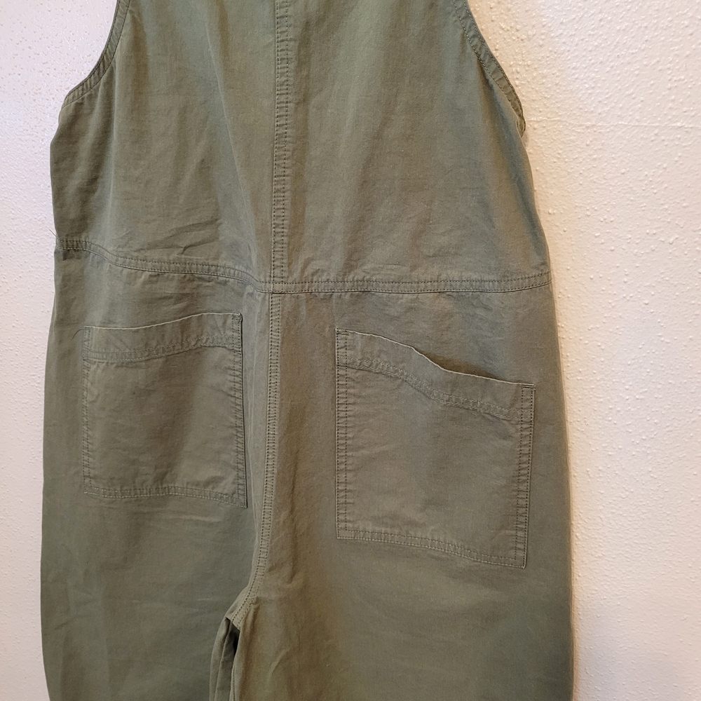 Easel Jumper Overalls Wide Leg Olive Green Size Small - Picture 4 of 7